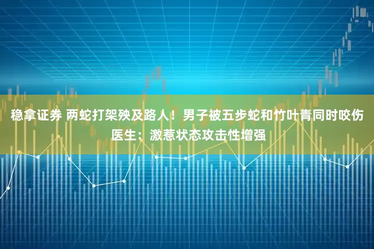 稳拿证券 两蛇打架殃及路人！男子被五步蛇和竹叶青同时咬伤 医生：激惹状态攻击性增强