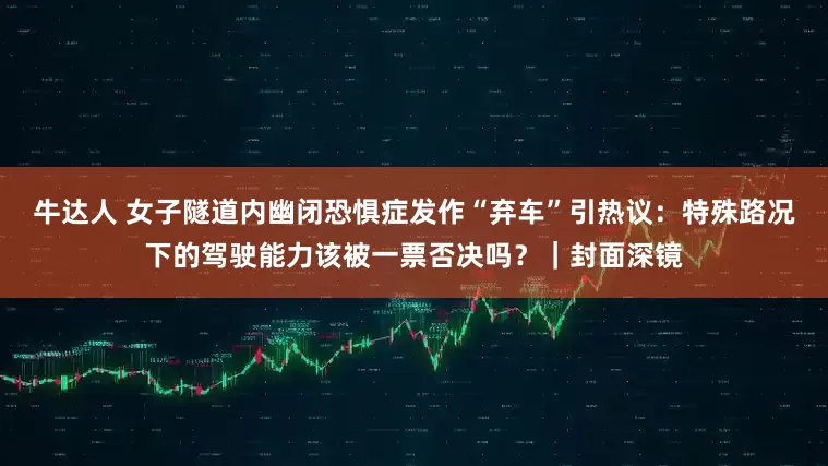 牛达人 女子隧道内幽闭恐惧症发作“弃车”引热议：特殊路况下的驾驶能力该被一票否决吗？｜封面深镜
