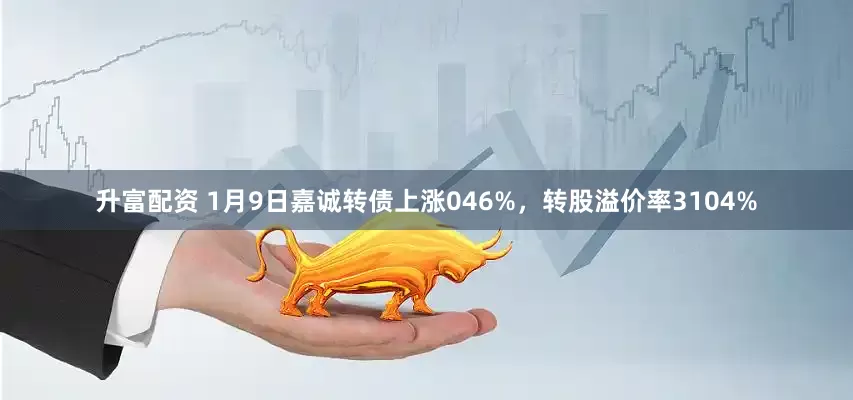 升富配资 1月9日嘉诚转债上涨046%，转股溢价率3104%